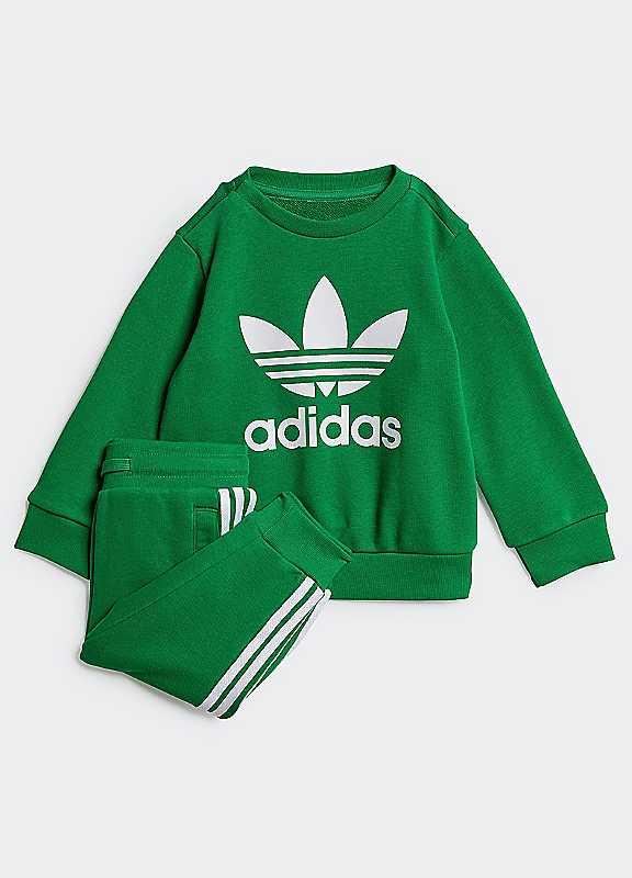 adidas Originals Toddlers 2 Piece Tracksuit - Green - Size 18M on Productcaster.