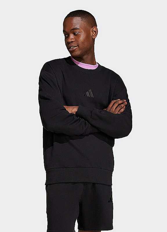 adidas Performance Crew Neck Sweatshirt - Black - Size XXL on Productcaster.