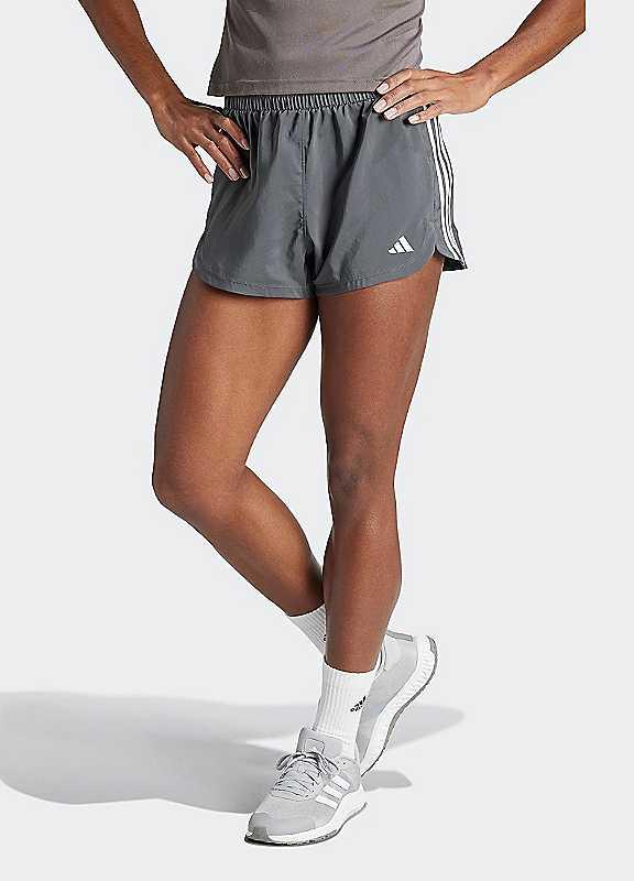 Plus Size adidas Performance High Waisted Shorts - Grey - Size L on Productcaster.