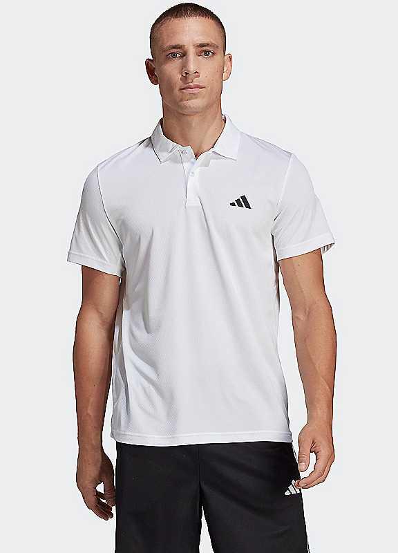 adidas Performance Short Sleeve Polo Shirt - White - Size S on Productcaster.