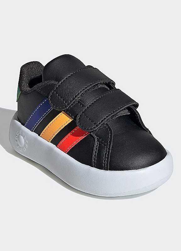 adidas Sportswear Kids Velcro Trainers - Black - Size 5.5 on Productcaster.