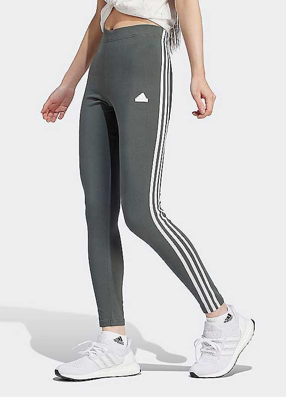 Plus Size adidas Sportswear Three Stripe Leggings - Ivy - Size L on Productcaster.