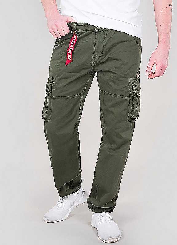 Alpha Industries Cargo Pants - Dark Olive - Size 40R on Productcaster.