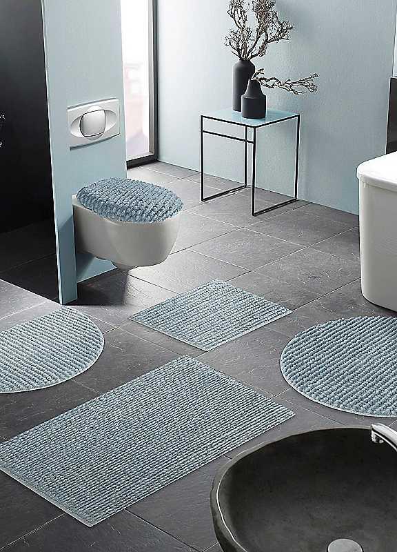 Andas Renat Bobble Bath Mat - Blue - Size 7 on Productcaster.