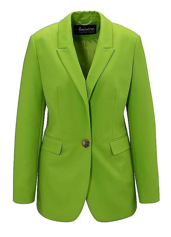 Aniston Longline Blazer - Apple Green - Size 16 on Productcaster.