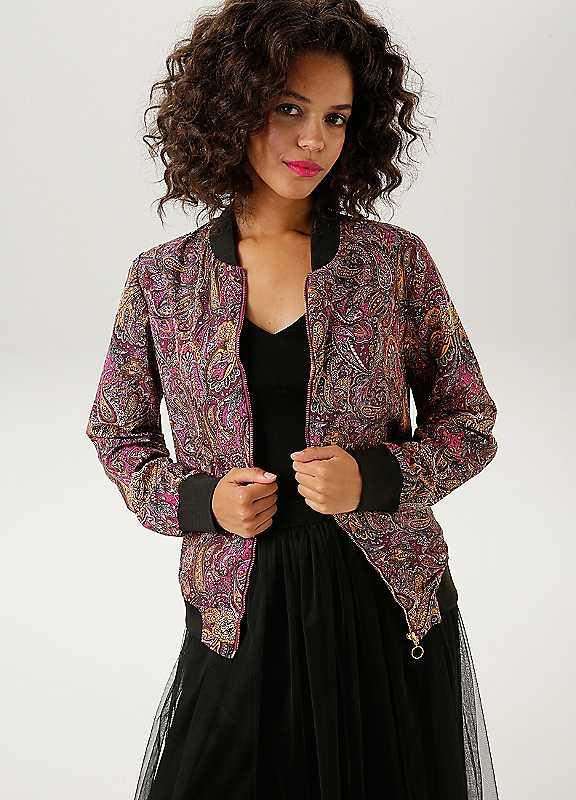 Aniston Paisley Long Cuffed Sleeve Blouse - Bordeaux Multi - Size 8 on Productcaster.