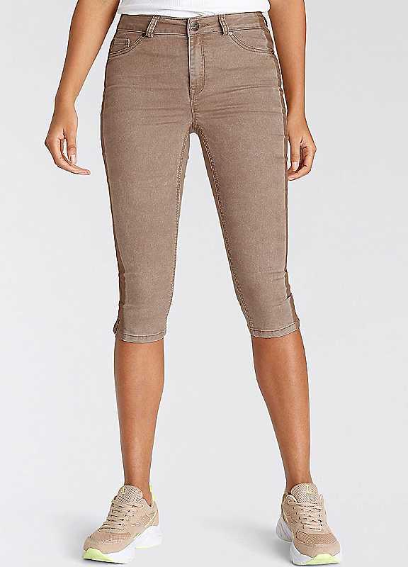 Arizona High Waist Capri Jeans - Beige - Size 22R on Productcaster.