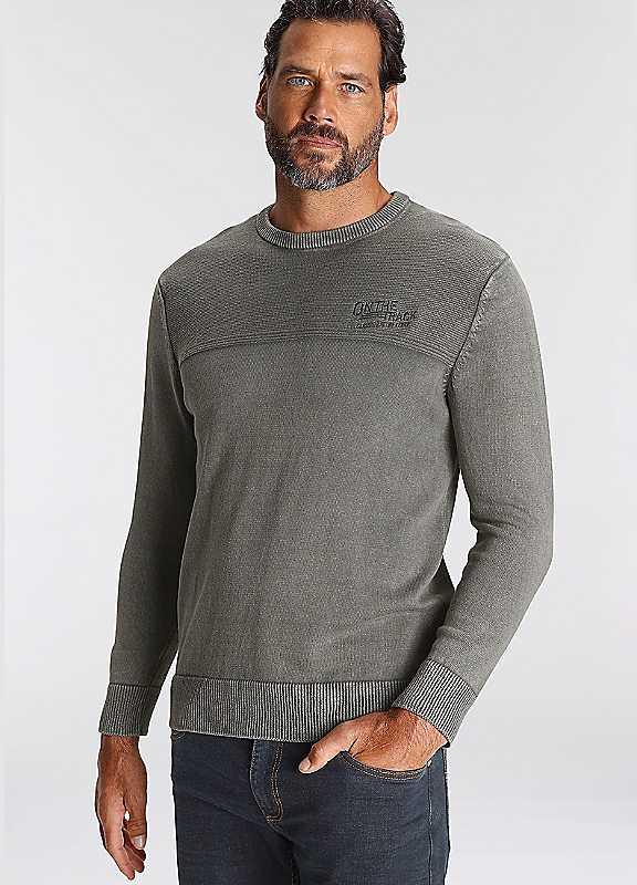 Arizona Round Neck Jumper - Grey Washed - Size S on Productcaster.