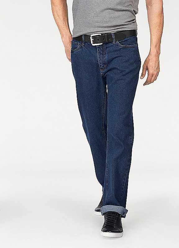 Arizona Straight Leg Jeans - Dark Blue - Size 33R on Productcaster.