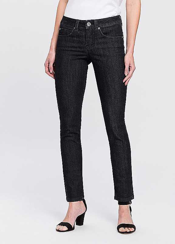 Arizona Tight Fit Shaping Stretch Jeans - Black - Size 18S on Productcaster.