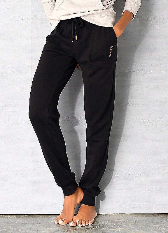 Plus Size Bench Loungewear Ribbed Look Lounge Pants - Black - Size 18/20 on Productcaster.