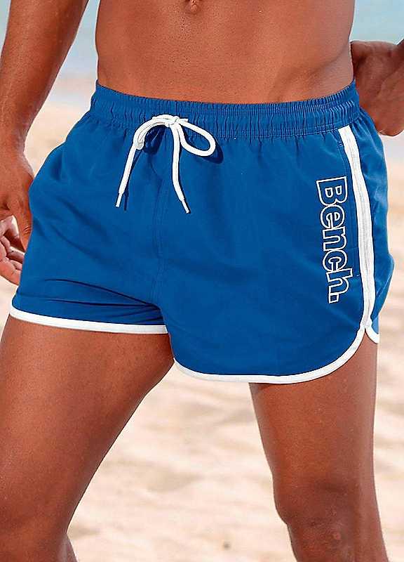 Bench Piped Swimming Shorts - White - Size XXL on Productcaster.