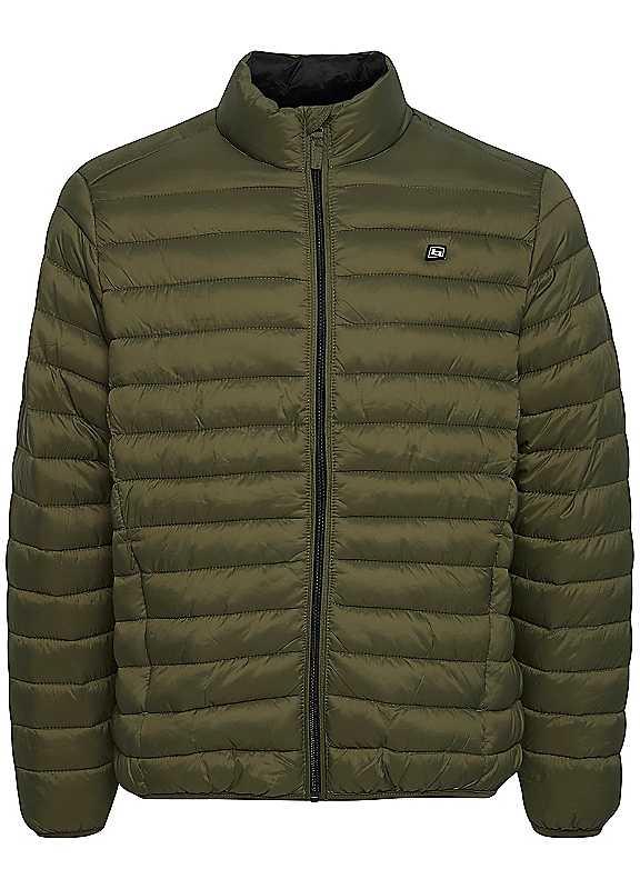 Blend Olive Lightweight Puffer Coat - Size S on Productcaster.