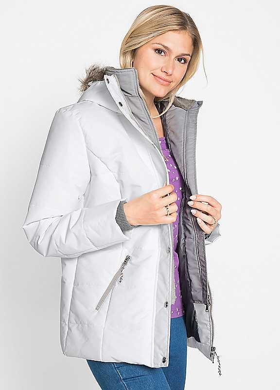 bonprix 2-in-1 Coat - Ivory - Size 16 on Productcaster.