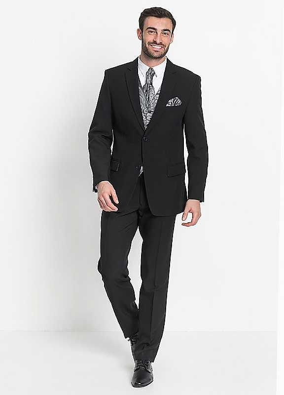 bonprix 5 Piece Suit - Black - Size 52R on Productcaster.