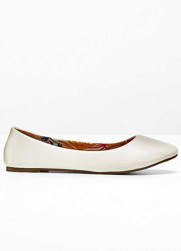 bonprix Ballet Pumps - White - Size 6.5 on Productcaster.