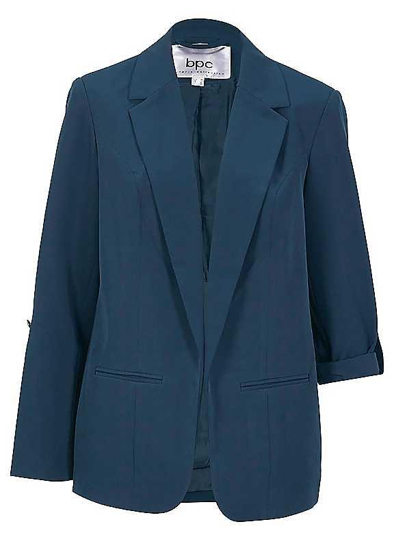 bonprix Boyfriend Blazer - Dark Blue - Size 20 on Productcaster.