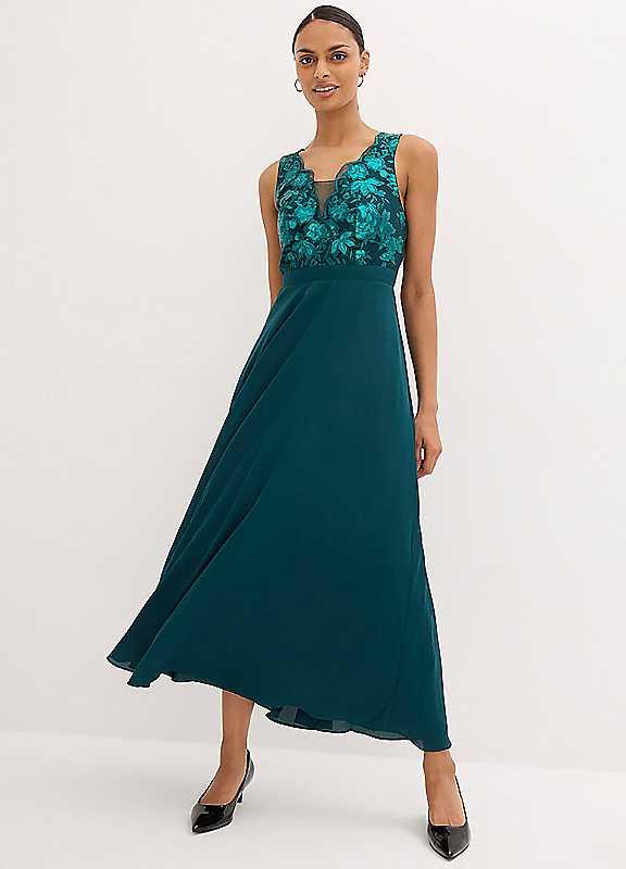 bonprix Bridesmaid Dress - Green - Size 26/Regular on Productcaster.