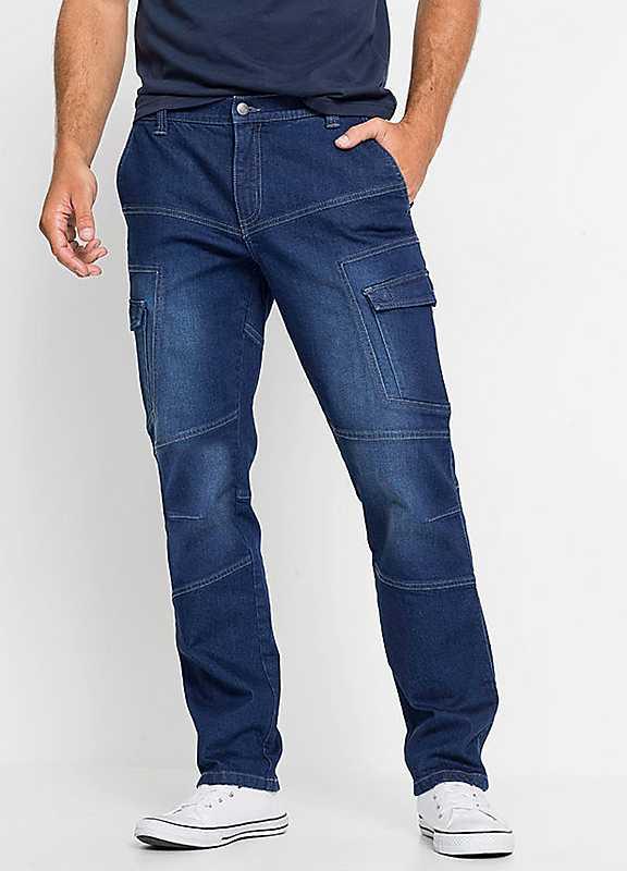 bonprix Cargo Jeans - Blue - Size 33R on Productcaster.