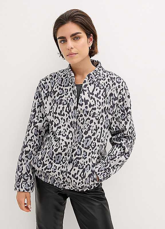 bonprix Classic Bomber Jacket - Animal Print - Size 20 on Productcaster.