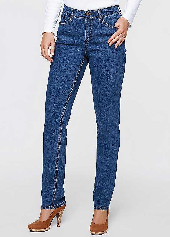 Plus Size bonprix Classic Stretch Jeans - Blue - Size 10/Regular on Productcaster.