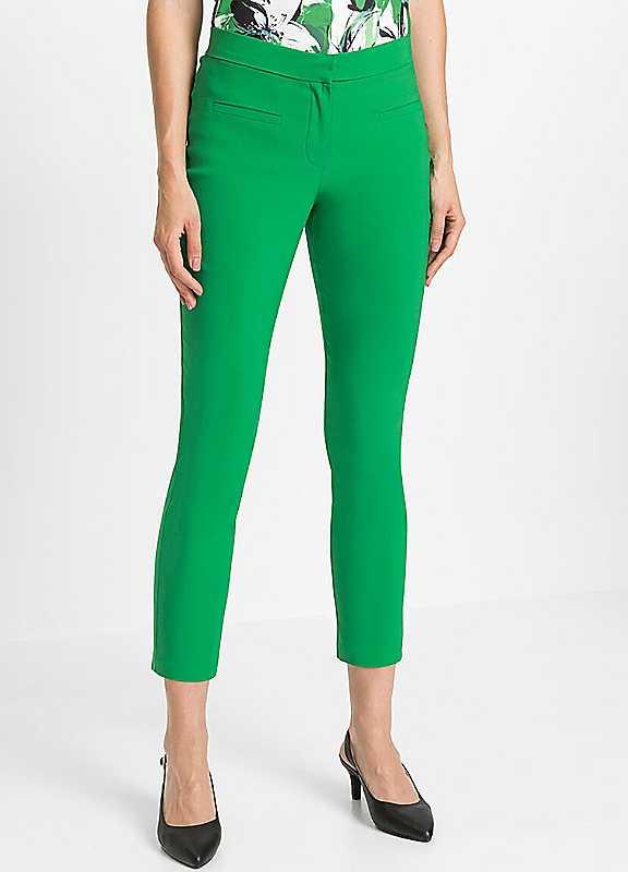 bonprix Cropped Trousers - Green - Size 12 on Productcaster.