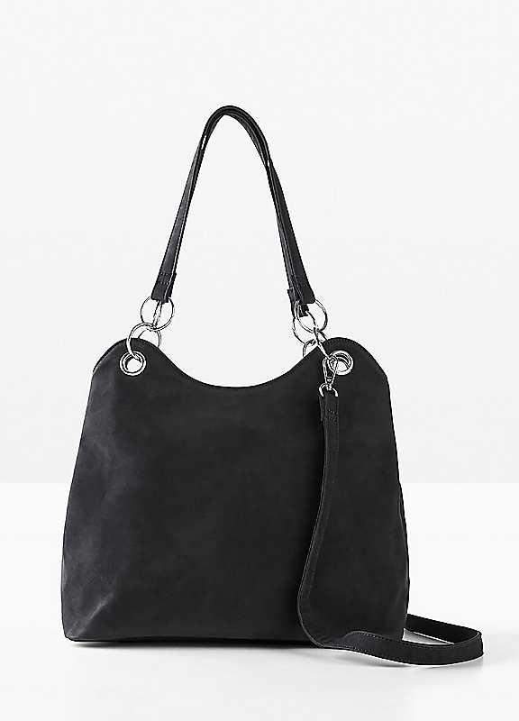 bonprix Faux Leather Handbag - Black on Productcaster.