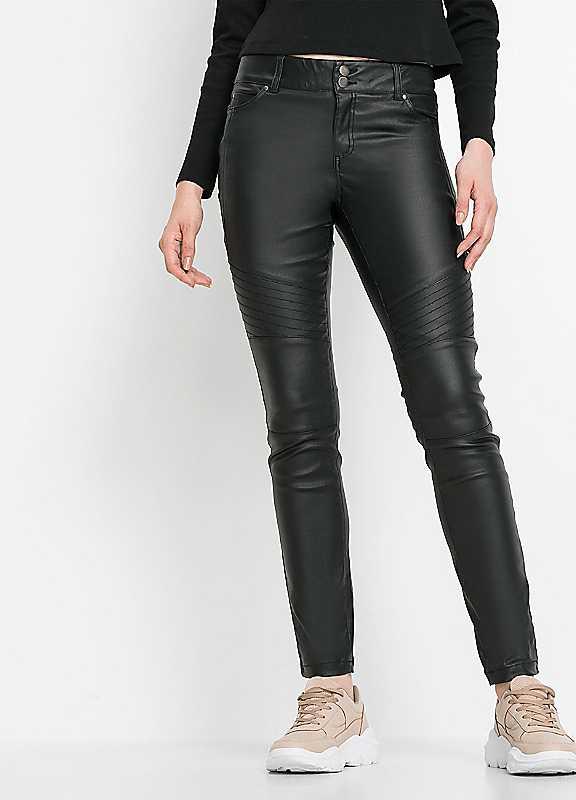 bonprix Faux Leather Trousers - Black - Size 22 on Productcaster.