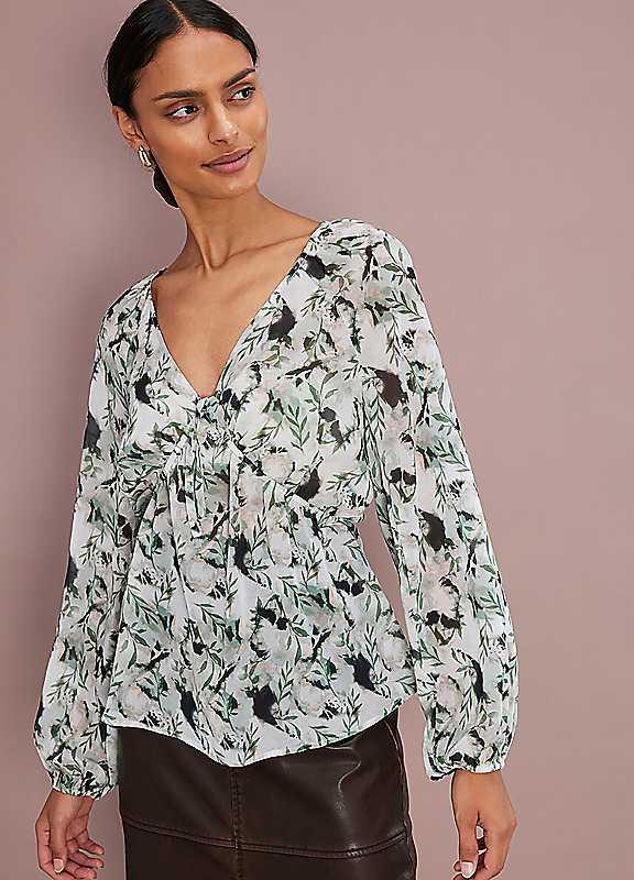 bonprix Floral Print Tunic - Seagrass - Size 24 on Productcaster.