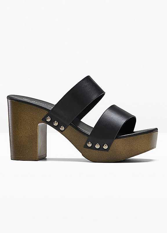 bonprix Heeled Sandals - Black - Size 3 on Productcaster.