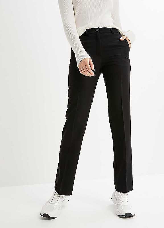 bonprix High Waist Cropped Trousers - Black - Size 18 on Productcaster.