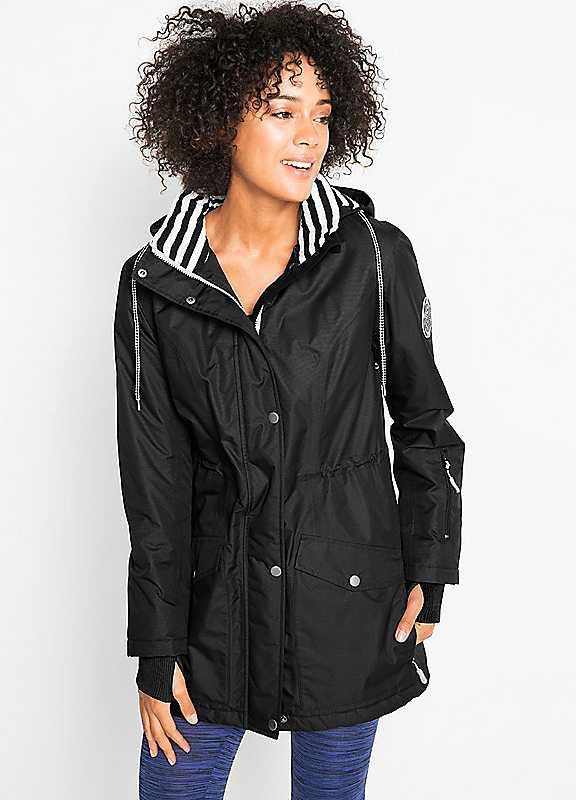 bonprix Hooded Coat - Black - Size 28 on Productcaster.