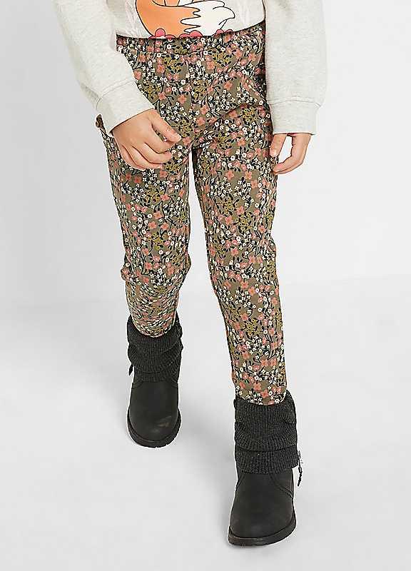 bonprix Kids Winter Leggings - Green Print - Size 11Y on Productcaster.