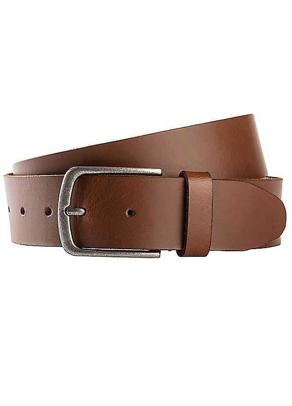 bonprix Leather Belt - Brown - Size 120 on Productcaster.