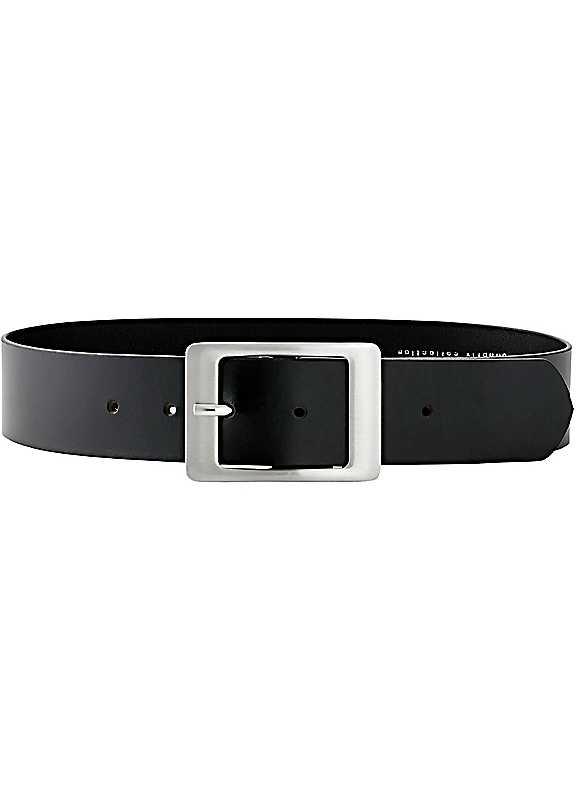 bonprix Leather Belt - Silver - Size 90 on Productcaster.