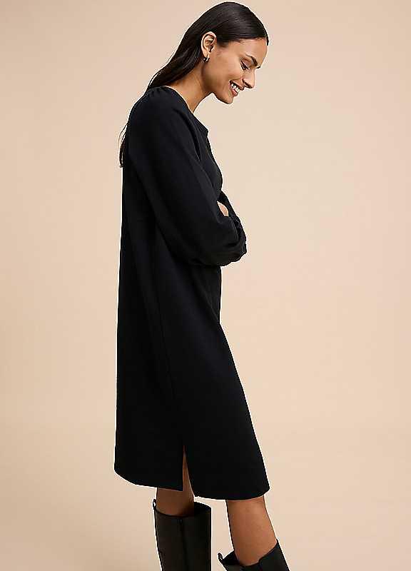 bonprix Long Jumper Dress - Black - Size 14/16 on Productcaster.