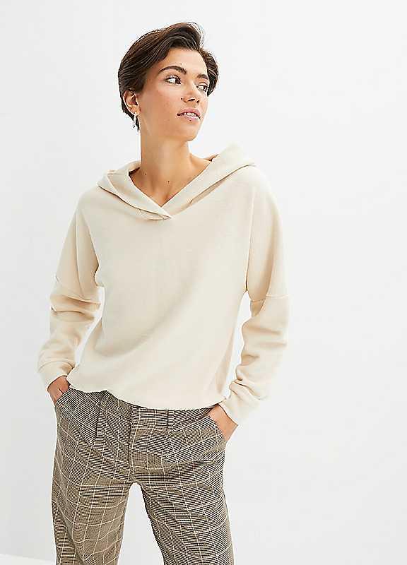 bonprix Longline Hoodie - Sand - Size 10/12 on Productcaster.