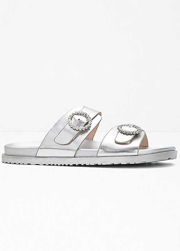 bonprix Metallic Diamante Buckle Sandals - Size 5 on Productcaster.