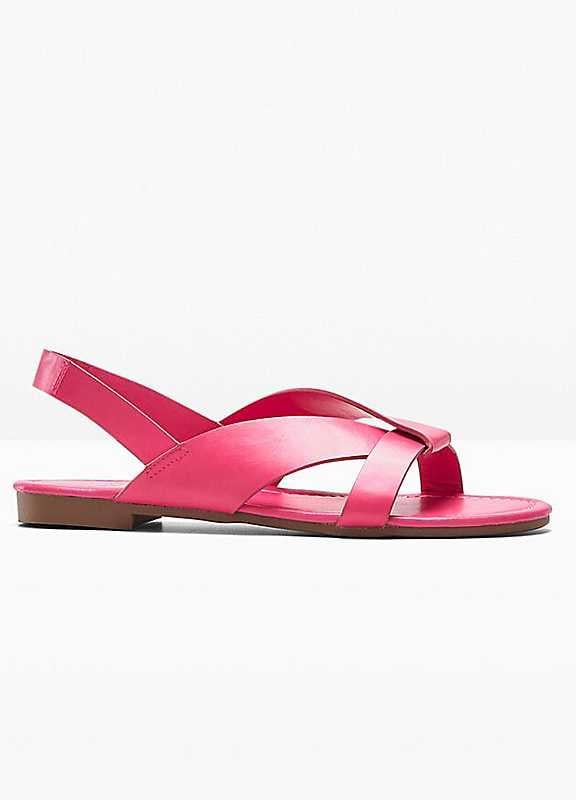 bonprix Open Toe Sandals - Pink - Size 6.5 on Productcaster.