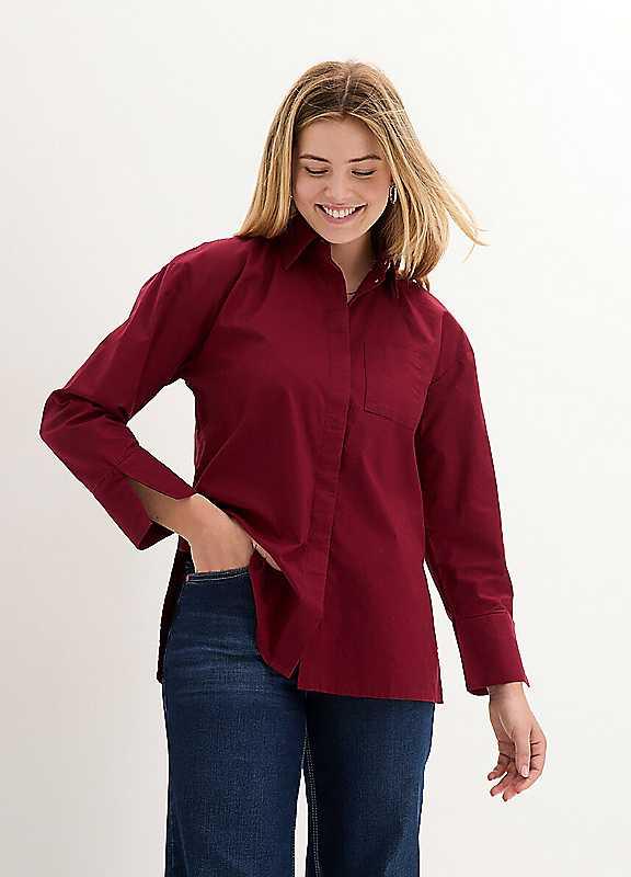 bonprix Organic Cotton Blouse - Ruby - Size 12 on Productcaster.