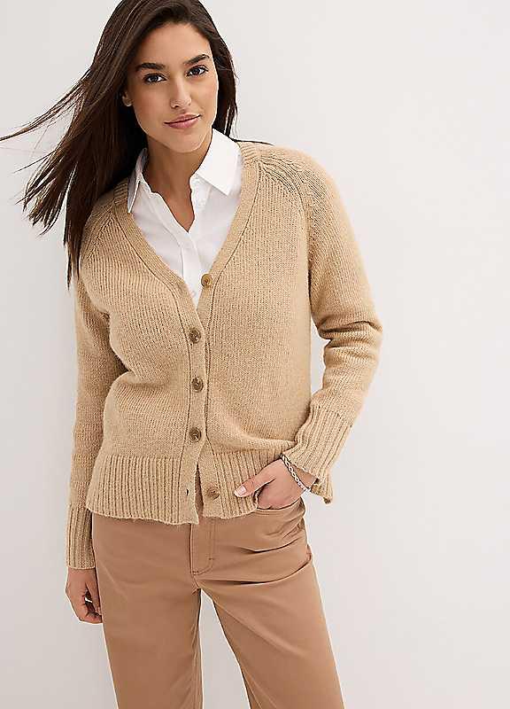 bonprix Oversize Cardigan - Coffee - Size 26/28 on Productcaster.