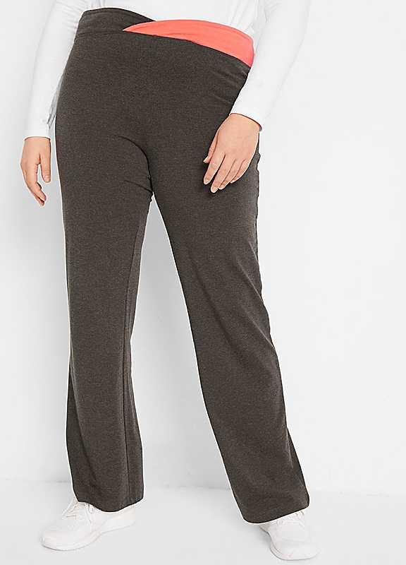 Plus Size bonprix Pack of 2 Sports Sweatpants - Charcoal / Black - Size 30/32 on Productcaster.