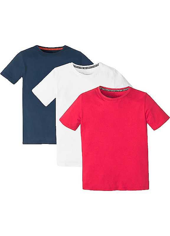 bonprix Pack of 3 T-Shirts - Colour Mix 1 - Size 16Y/17Y on Productcaster.