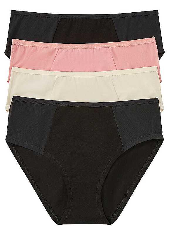 bonprix Pack of 4 Full Briefs - Colour Mix 1 - Size 14/16 on Productcaster.