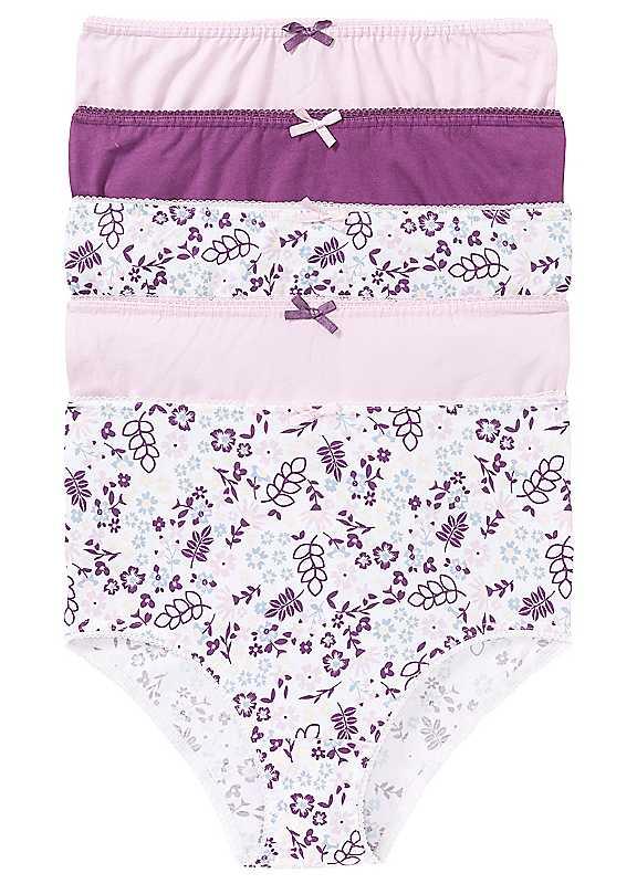 bonprix Pack of 5 Full Briefs - Multi - Size 26/28 on Productcaster.