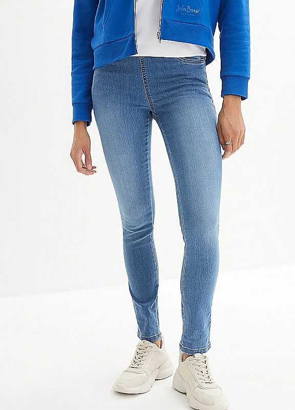 bonprix Pull-On Jeggings - Blue - Size 10/Regular on Productcaster.