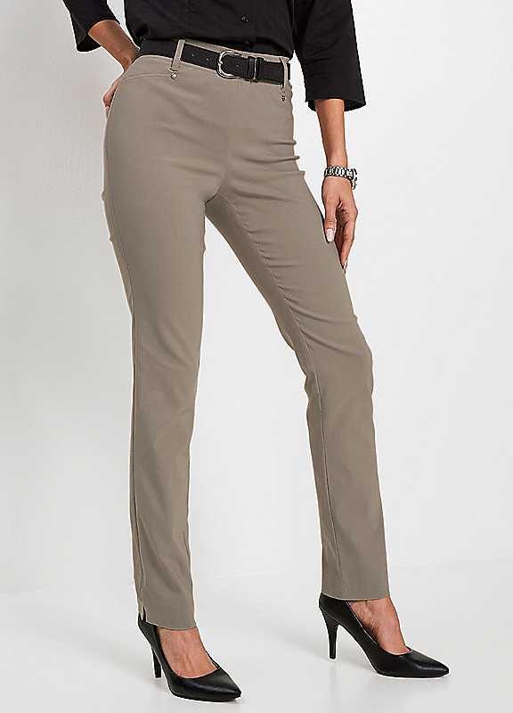 bonprix Pull On Trousers - Taupe - Size 24/Short on Productcaster.