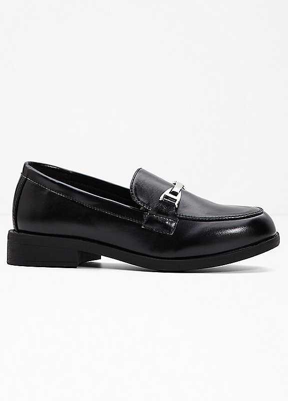 bonprix Snaffle Bar Loafers - Black - Size 5 on Productcaster.