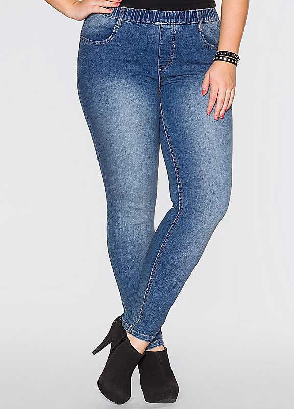 Plus Size bonprix Soft Denim Wash Jeggings - Size 20 on Productcaster.