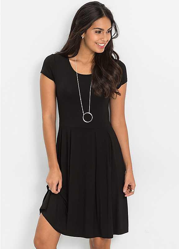 bonprix St Malo Jersey Dress - Black - Size 20 on Productcaster.